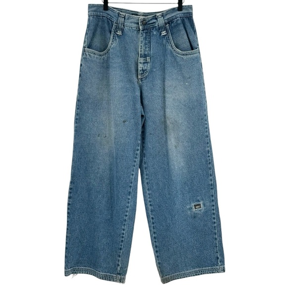 Rare Vintage 90s Macgear Jeans Skater Rave Hip Hop Wide Leg Baggy | 32” x 30” - Picture 2 of 13